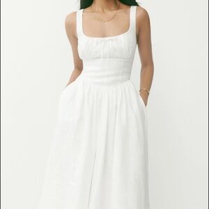 Reformation Balia Linen Dress beautiful dress gorgeous and high quality!